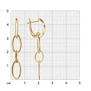 Серьги из красного золота