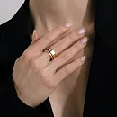 Кольцо из красного золота с фианитами