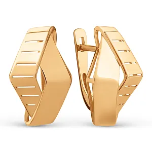 Серьги из красного золота