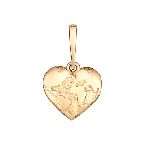 Подвеска из красного золота