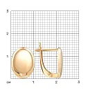 Серьги из красного золота