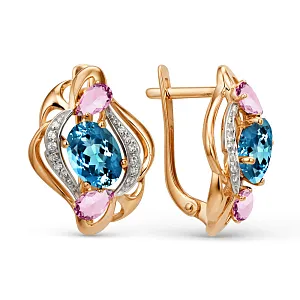 Серьги из красного золота