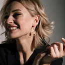 Серьги из красного золота