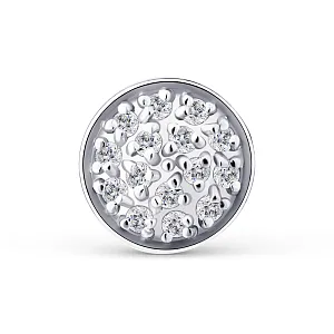 Подвеска из красного золота с фианитами