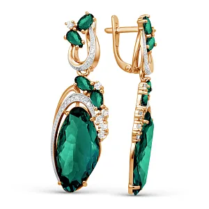 Серьги из красного золота