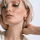 Серьги из красного золота с фианитами