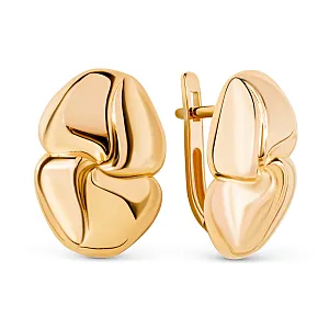 Серьги из красного золота