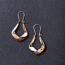 Серьги из красного золота