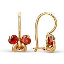 Серьги детские из красного золота