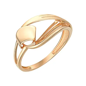 Кольцо из красного золота