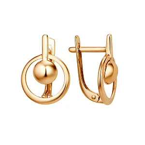 Серьги из красного золота