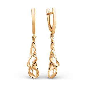 Серьги из красного золота