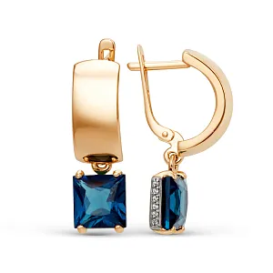 Серьги из красного золота