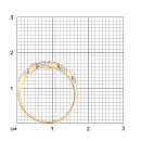 Кольцо из красного золота с фианитами