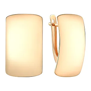 Серьги из красного золота