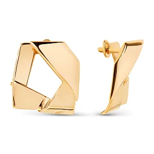 Серьги из красного золота