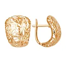 Серьги из красного золота