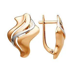 Серьги из красного золота