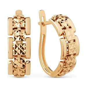 Серьги из красного золота