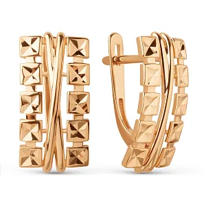 Серьги из красного золота