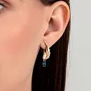 Серьги из красного золота