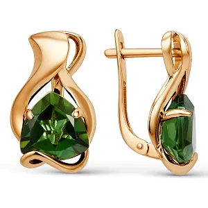 Серьги из красного золота