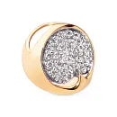 Подвеска из красного золота с фианитами