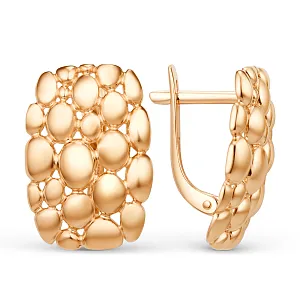 Серьги из красного золота