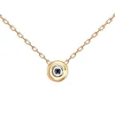 Подвеска из красного золота с бриллиантом