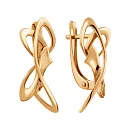 Серьги из красного золота
