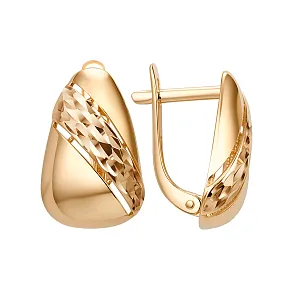 Серьги из красного золота