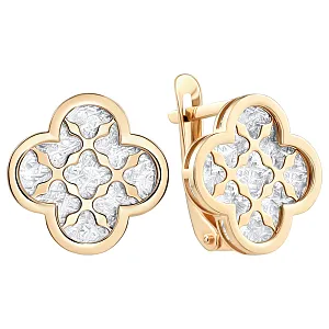 Серьги из красного золота