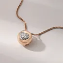 Подвеска из красного золота с фианитами