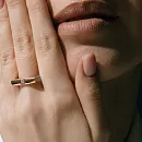 Кольцо из красного золота с фианитами