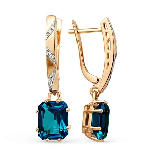 Серьги из красного золота