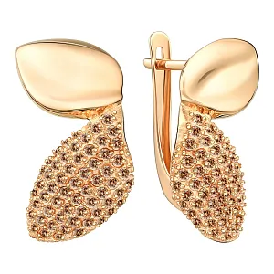 Серьги из красного золота