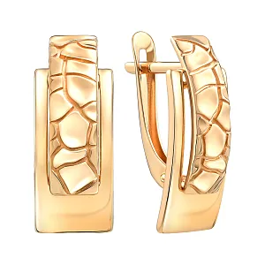 Серьги из красного золота