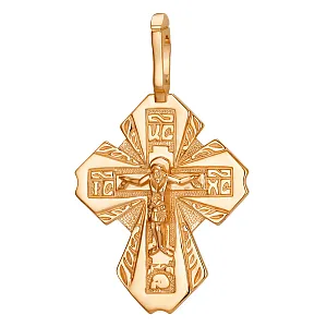 Крест из красного золота