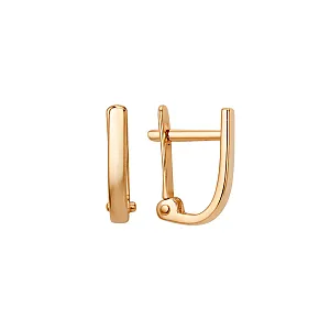 Серьги из красного золота