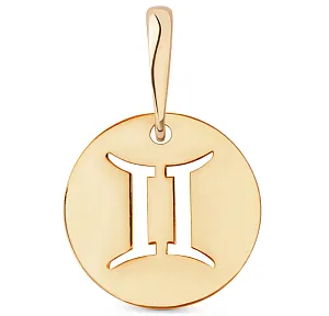 Подвеска из красного золота