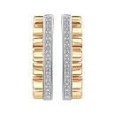 Серьги из красного золота с бриллиантами