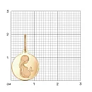 Подвеска из красного золота