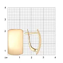 Серьги из красного золота