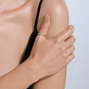 Кольцо из красного золота с фианитами