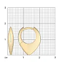 Серьги из красного золота