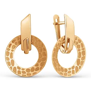 Серьги из красного золота
