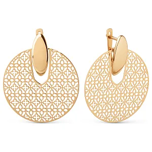 Серьги из красного золота