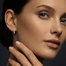 Серьги из желтого золота с бриллиантами