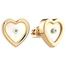 Серьги пусеты из красного золота