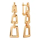 Серьги из красного золота